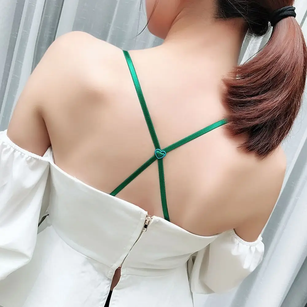 Summer Non-slip Adjustable Back Cross Women Bra Belt Shoulder Strap Brassiere Straps Bra Accessories