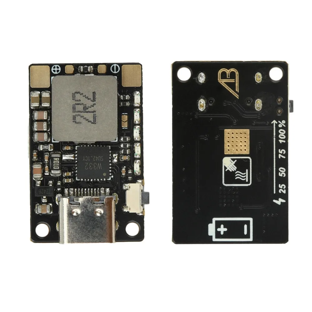 

3.7V/4.2V 18W Lithium Battery Fast Charger Module Type-C Boost Charging with LED Indicator Multi-Protection for Drone Power Bank