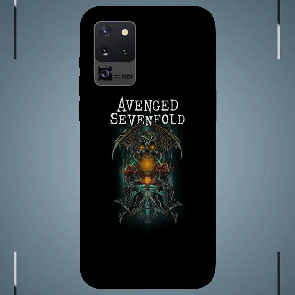 The Band Avenged Sevenfold Phone Case For Samsung Galaxy S24 S23 S22 S21 S20 FE Note 20 Ultra 5G Black Phone Case