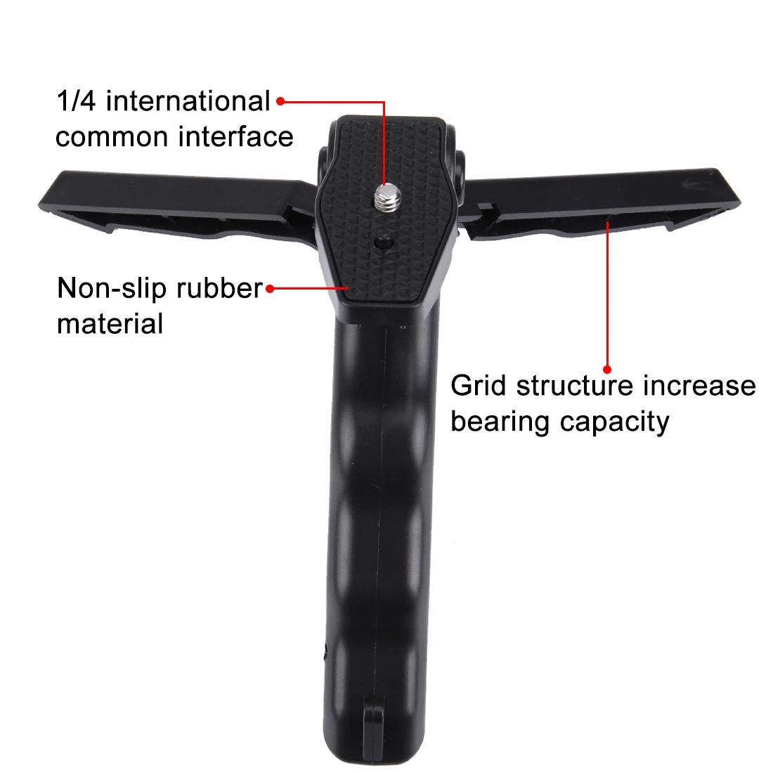 PULUZ Tripod Mount with Adapter & Screws for GoPro, Insta360, DJI and Other Action Cameras, Load Max: 2kg