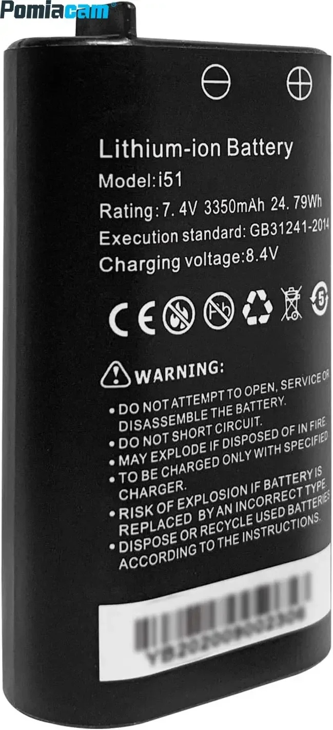 I51 Compatible avec IPC-5000 Plus IPC-5100 Plus IPC-5200 Plus CCTV Testeur 3350mAh Batterie 7.4V 24.79Wh Lithium-ion