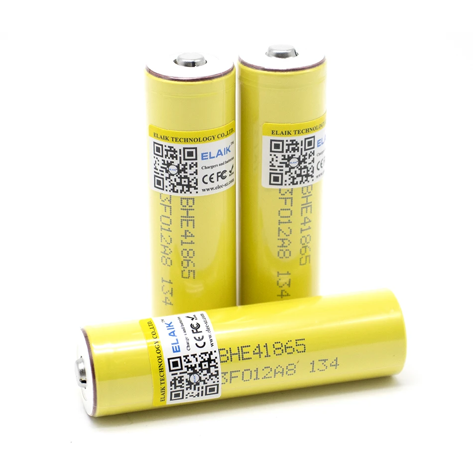 ELAIK 100% New Original HE4 18650 Rechargeable li-ion battery 3.6V 2500mAh Battery 20A 35A discharge + Pointed