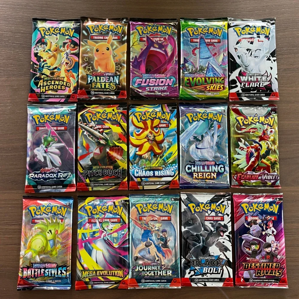40Pcs Pokémon Card Scarlet & Violet Prismatic Evolutions English Booster Battle Carte Trading Collection Cards game card Gift