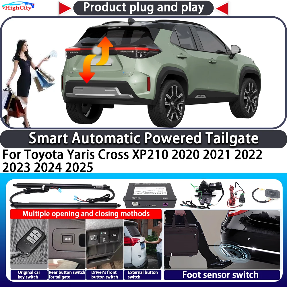 

For Toyota Yaris Cross XP210 2020 2021 2022 2023 2024 2025 Smart Automatic Powered Tailgate Key Lift Close Kit Power Tailgate