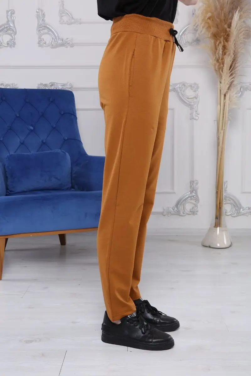 Dark Mosterd Vrouwen Joggingbroek