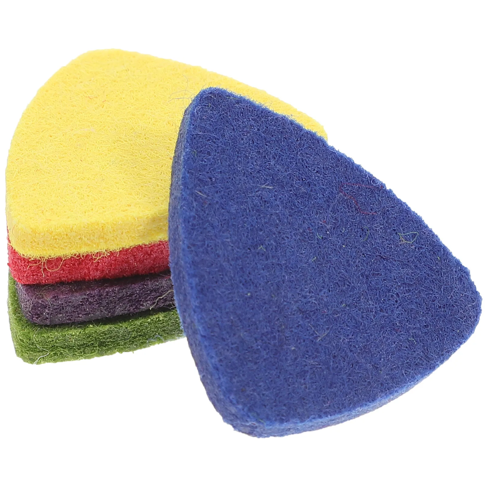 

20 Pcs Wool Felt Ukulele Electric Accessories Durable Lightweight Portable Safe Felt Bass Picks Harmless Unique