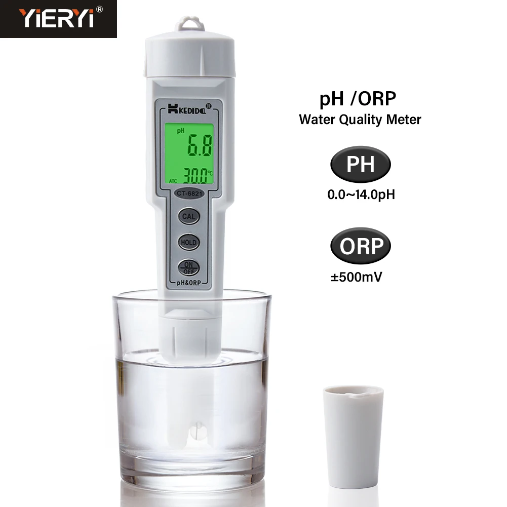 

Temp PH ORP mv Meter for Water Quality Tester Acidity Redox Monitor High Precision Analyzer for Drinking Hydroponics Aquariums