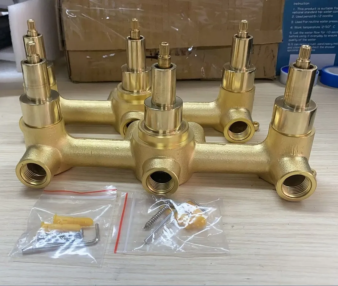 Custom Commercial Shower Room Toilet Water Multifunction Manual Twist Brass Angle Valves for Bathroom