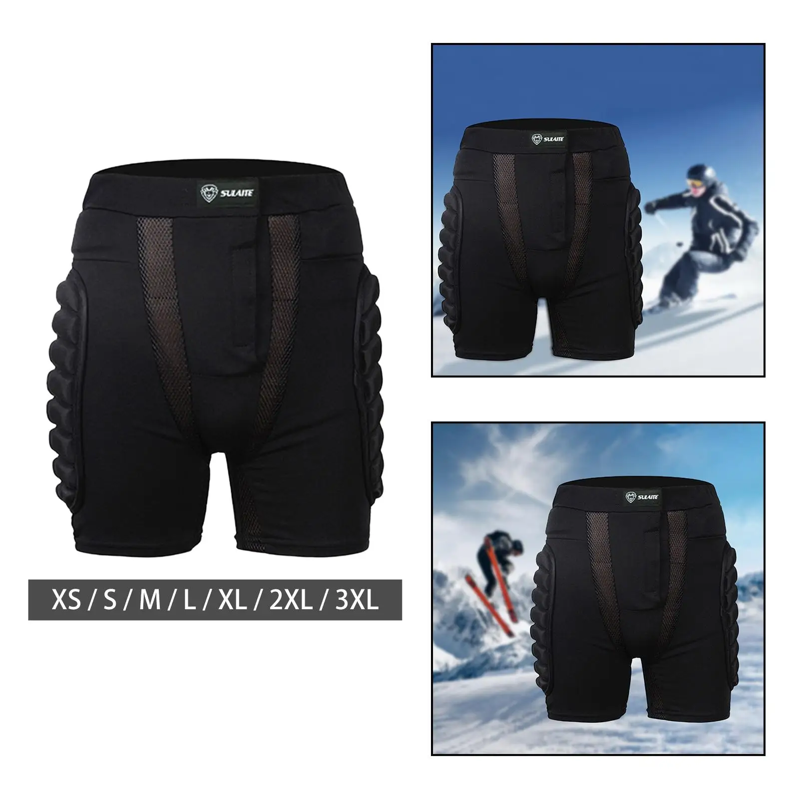 Sports Ski Hip Pad Protection Hip Pants Lightweight Protector for Skateboard