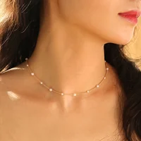 A stylish and minimalist faux pearl necklace, ideal for women's daily wear, gifting or party occasions. It pairs well with all kinds of outfits and fully embodies an elegant temperament. - Image 8