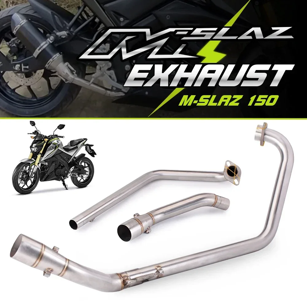 

Для YAMAHA MSLAZ 150 выхлопная передняя звено, полный выхлопной глушитель, без шнуровки 51 мм, глушитель выхлопа мотоцикла