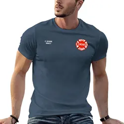 CHICAGO FIRE - LT. SEVERIDE - SQUAD 3 T-shirt tops Aesthetic clothing mens tall t shirts