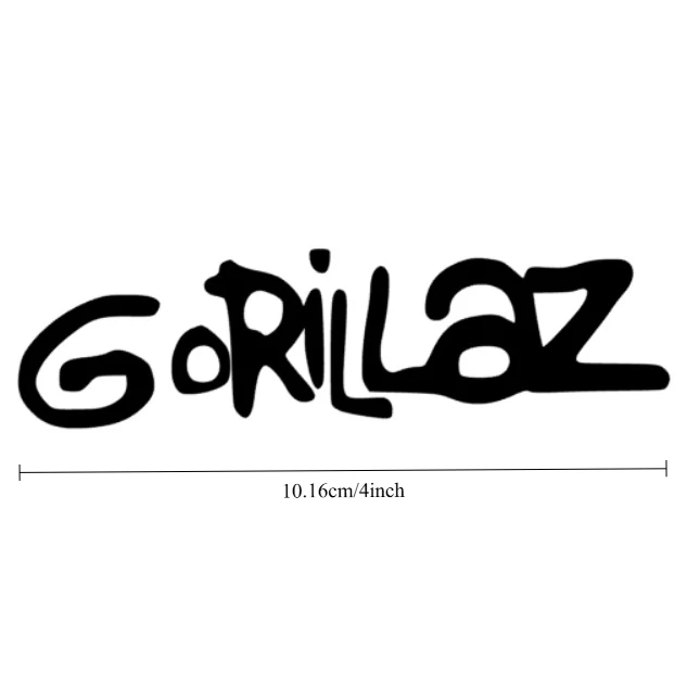 Waterproof Gorillaz Band Vinyl Decal, Classic Music Sticker Fit Car Window Motorbike Laptop Headphone Styling Ornament