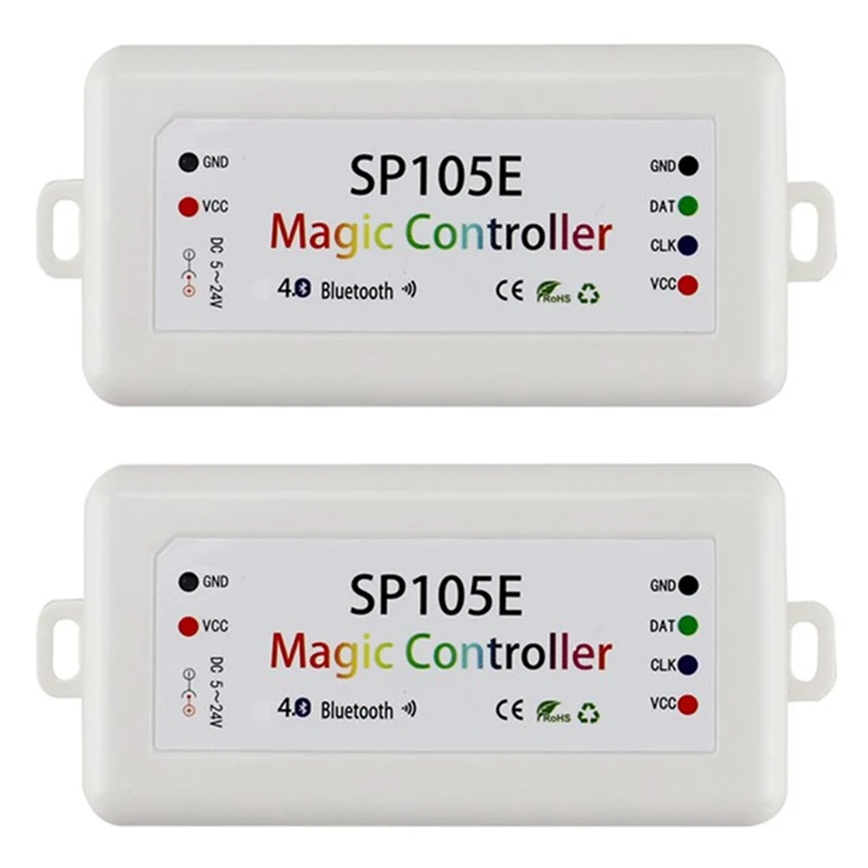 2Pcs SP105E Light Strip Controller Mobile Phone Smart Bluetooth Magic Color Controller LED Full Color Controller