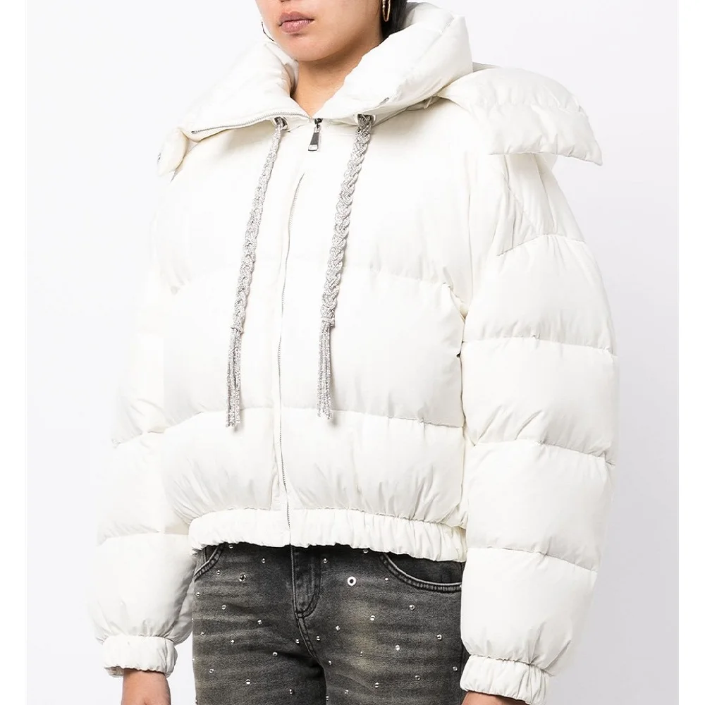 2025 Winter vrouwen Donsjack PU Gecoat Verdikte Warme vrouwen Bovenkleding y2k Nieuwe Hoge Party All-match Tops Jas beha