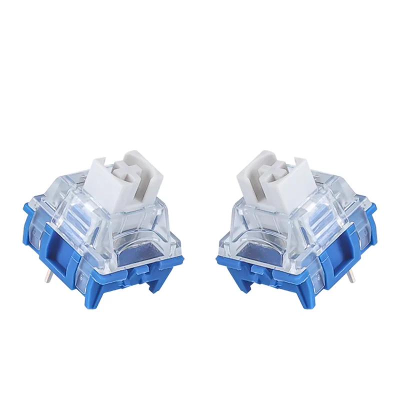TTC سرعة الفضة V1 V2 التبديل الخطي 45 جرام 3 دبابيس RGB SMD Lubed منع حادث انقر فوق الربيع المزدوج لمفتاح لوحة المفاتيح الميكانيكية