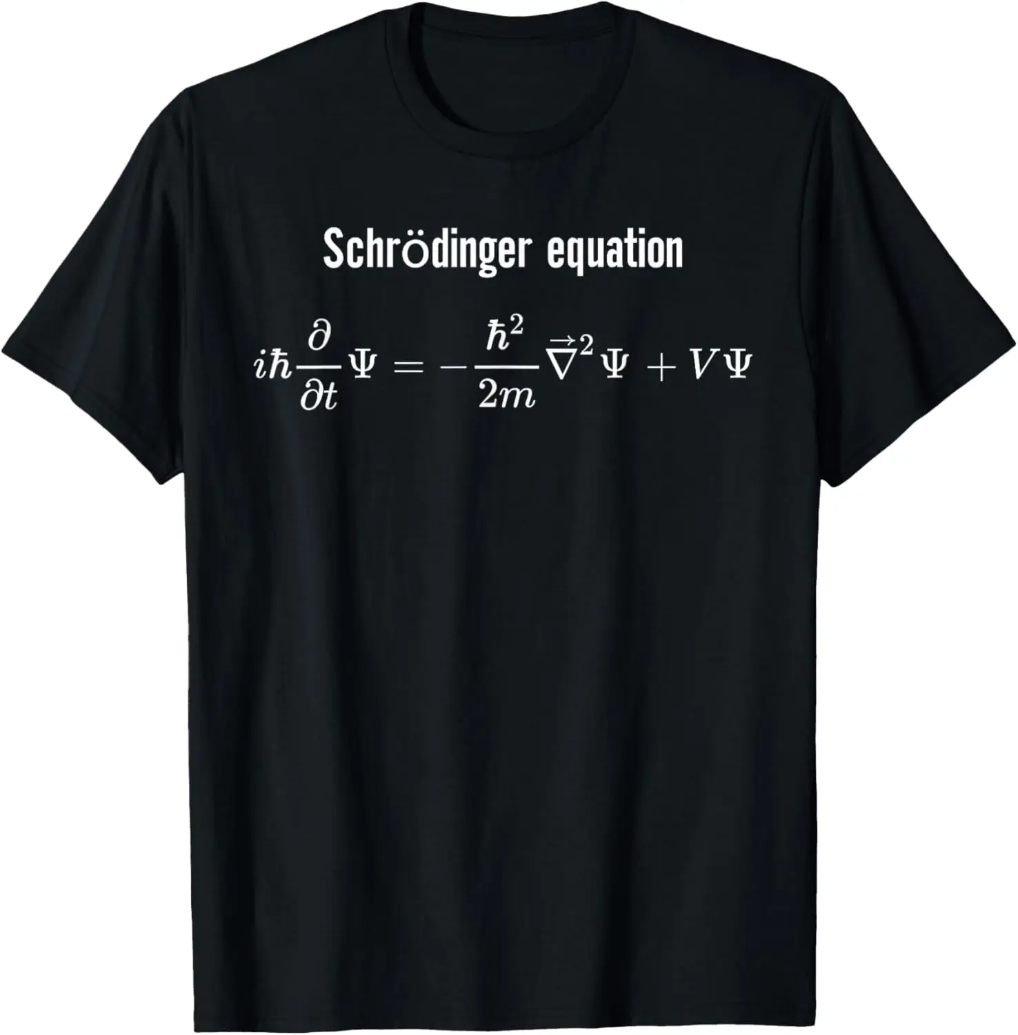 Schrodinger Equation Quantum Mechanics Physics T-Shirt Gifts for Men Retro Vintage Graphic T Shirts Camisas Streetwear
