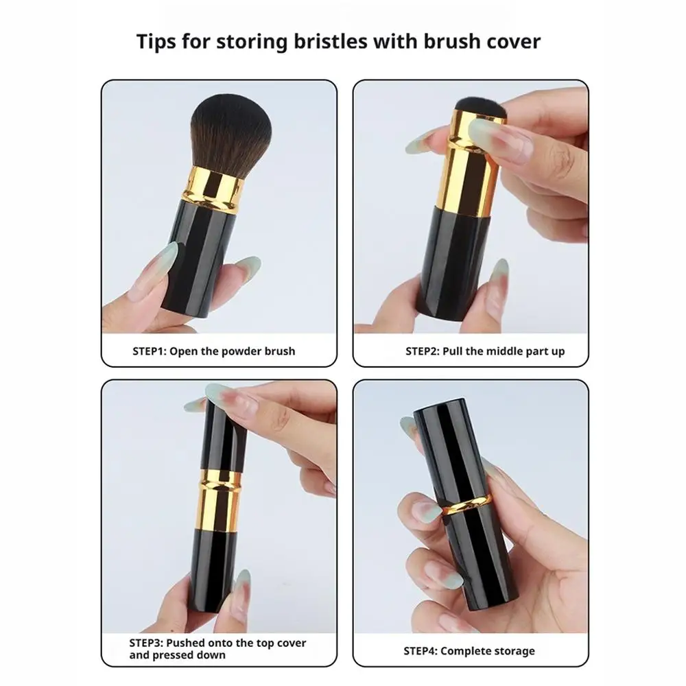 Professional แปรงแต่งหน้า Retractable Blusher Powder Foundation Face คอนซีลเลอร์ Kabuki แปรงแต่งหน้าเครื่องสําอางค์เครื่องมือ