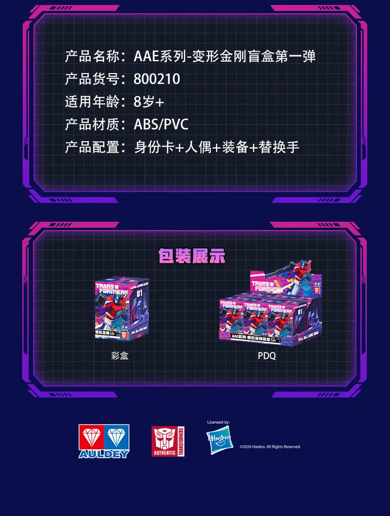 IDW Transformers Collectible Figure AULDEY AAC Blind Box Storm Gathering Mecha Model Optimus Orion 30+ Joint Action Figure Toys