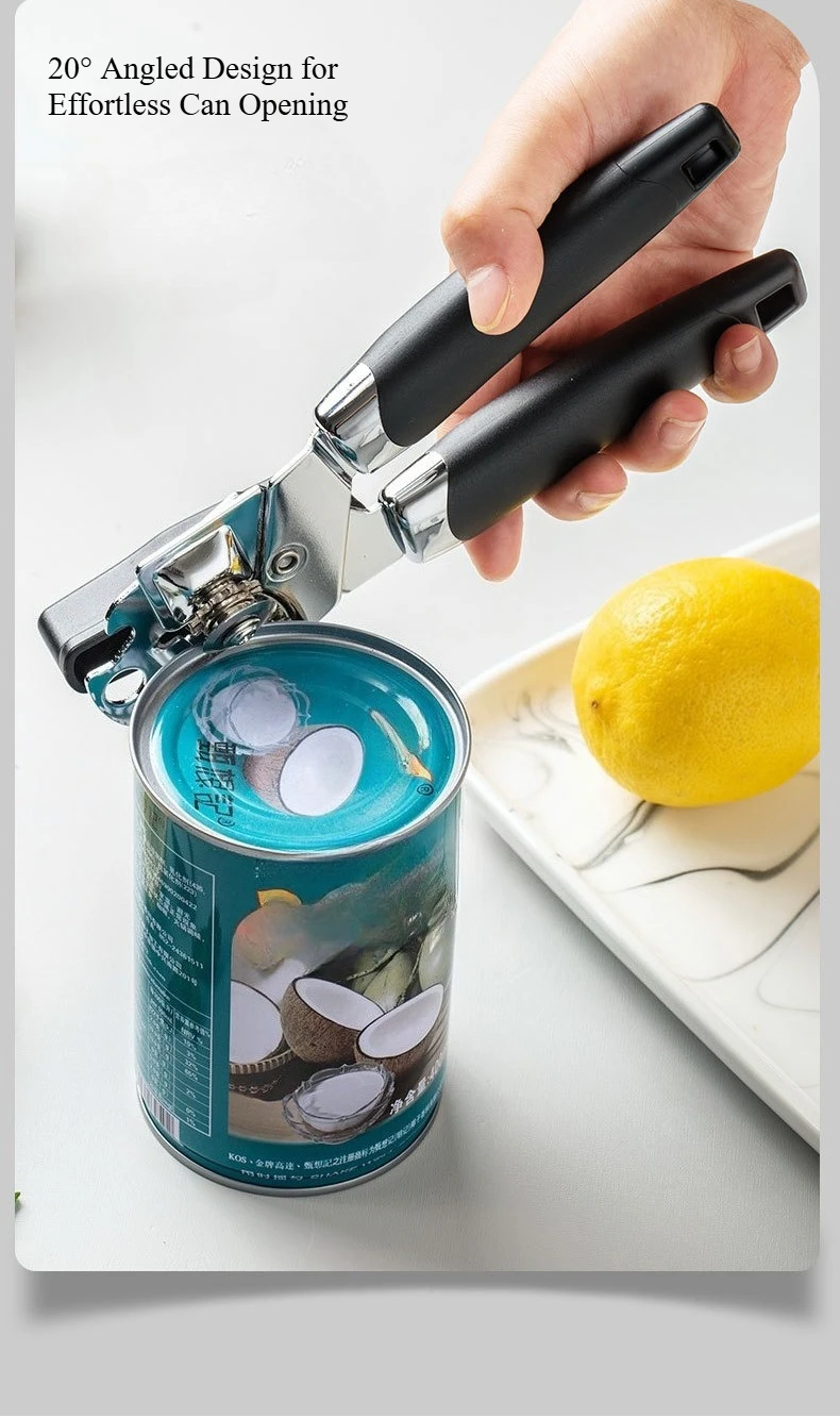 1-2 Piezas Abrelatas Manual 3 en 1 de Acero Inoxidable, Abrebotellas Multifuncional, Herramienta para Abrir Tarros y Latas de Cocina para el Hogar