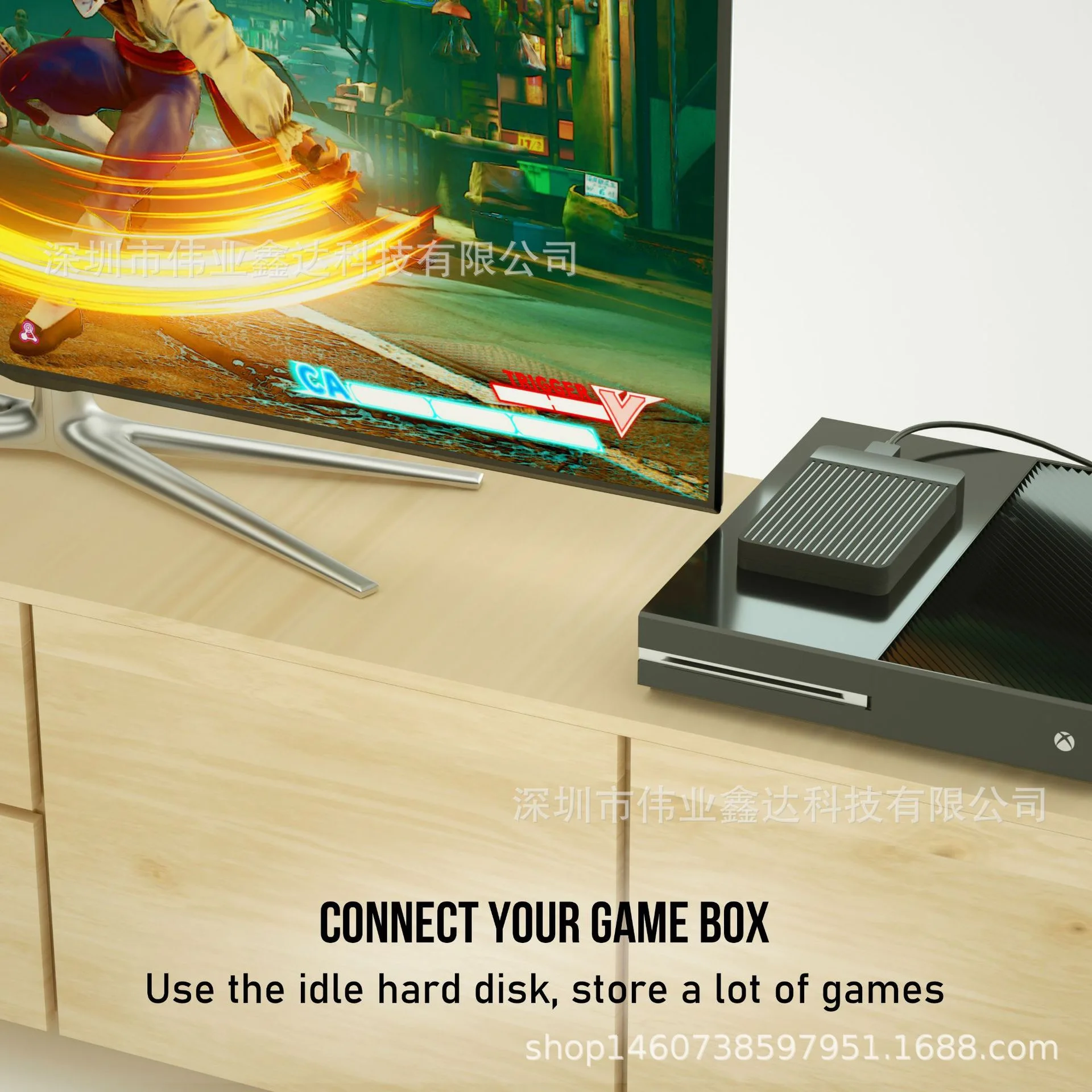 ACASIS ''2TB Super External Hard Drive Disk USB3.0 HDD Storage For PC, Mac,Tablet, Xbox, PS4 ,PS5 ,TV box2 Color HD