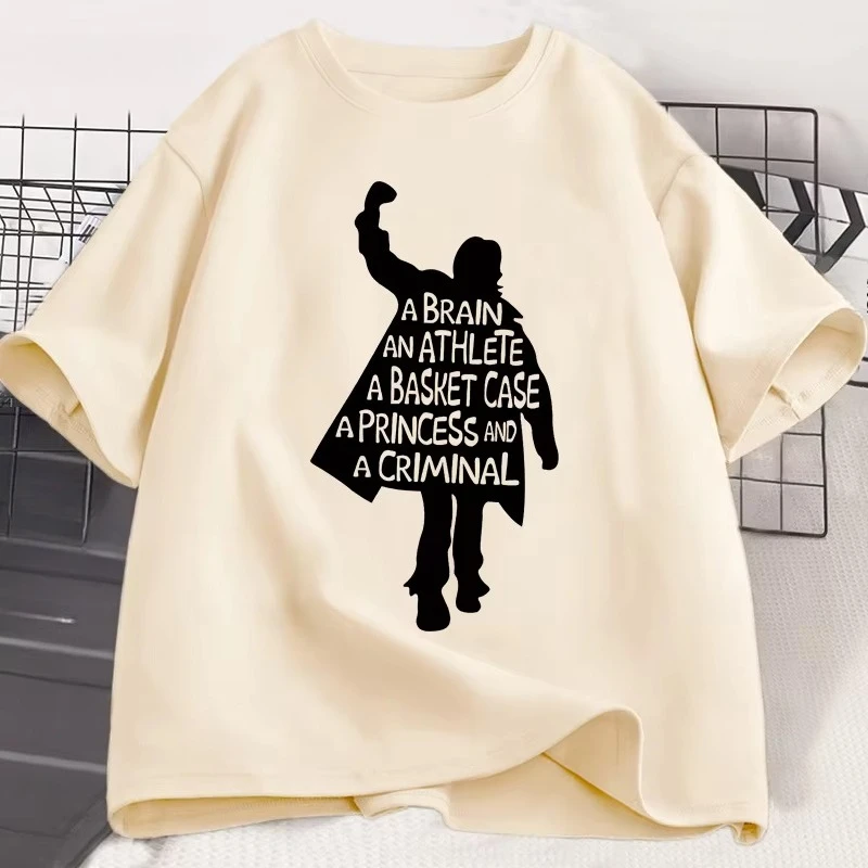 Breakfast Club Tshirt Men Fahsion Don't Forget about Me T-shirt for Women 80's Movie Fun Classic Tshirt Casual Cotton Tees Tops