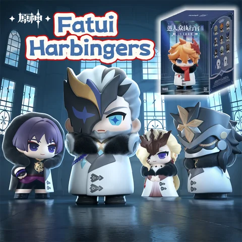 New Suplay Genshin Fatui Harbinger Blind Box MiHoYo Game Figure Desktop Decoration Model Surprise Box Birthday Toy ChristmasGift