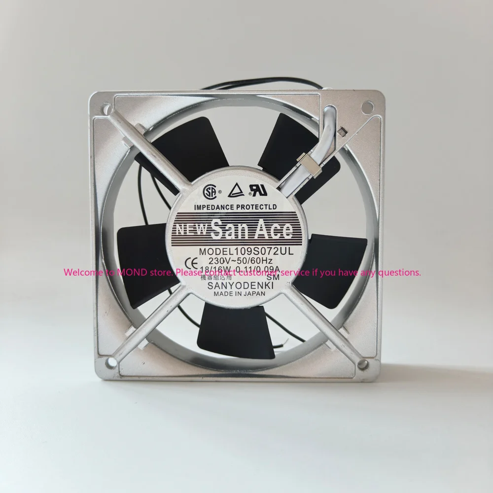 109S072UL 109S087 SAN ACE Server SANYO Denki Axial Flow Cabinet Radiator Industrial Inverter Cooling Fan 220V 8 9 12CM