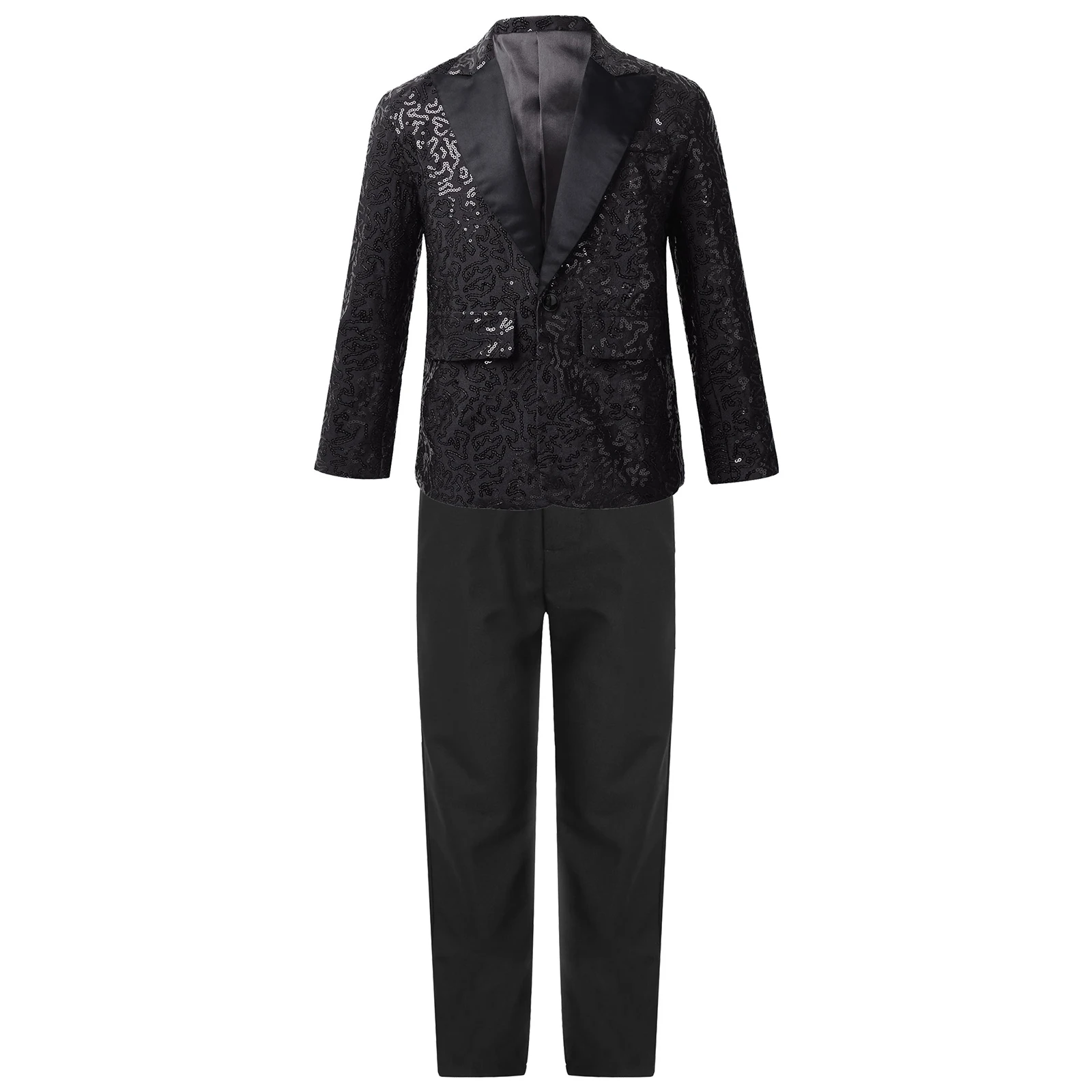 Bambini ragazzi abiti formali abiti adolescenti Gentleman paillettes smoking Blazer abiti da sposa da ragazzo per banchetti festa di compleanno Performance