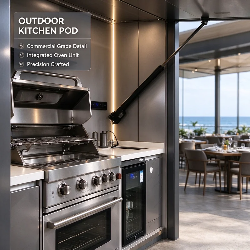 Modular Outdoor Kitchen BBQ Island Grill Station Stainless Steel Cabinet Sink Fridge Patio Storage Island