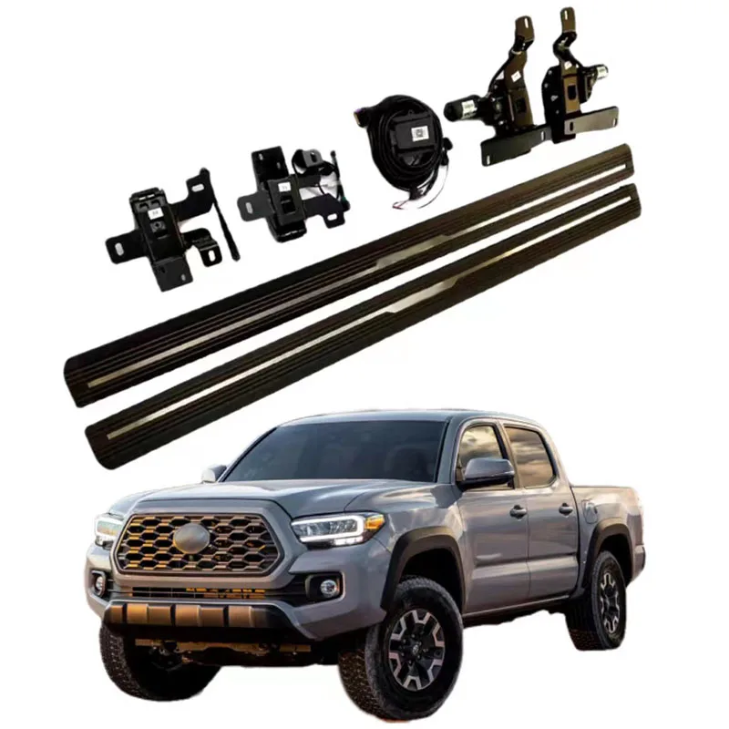 

Electric Retractable Side Step Power Footboad Deployable Running Board Automatic For Toyota Tacoma Double Cab Year 2017+