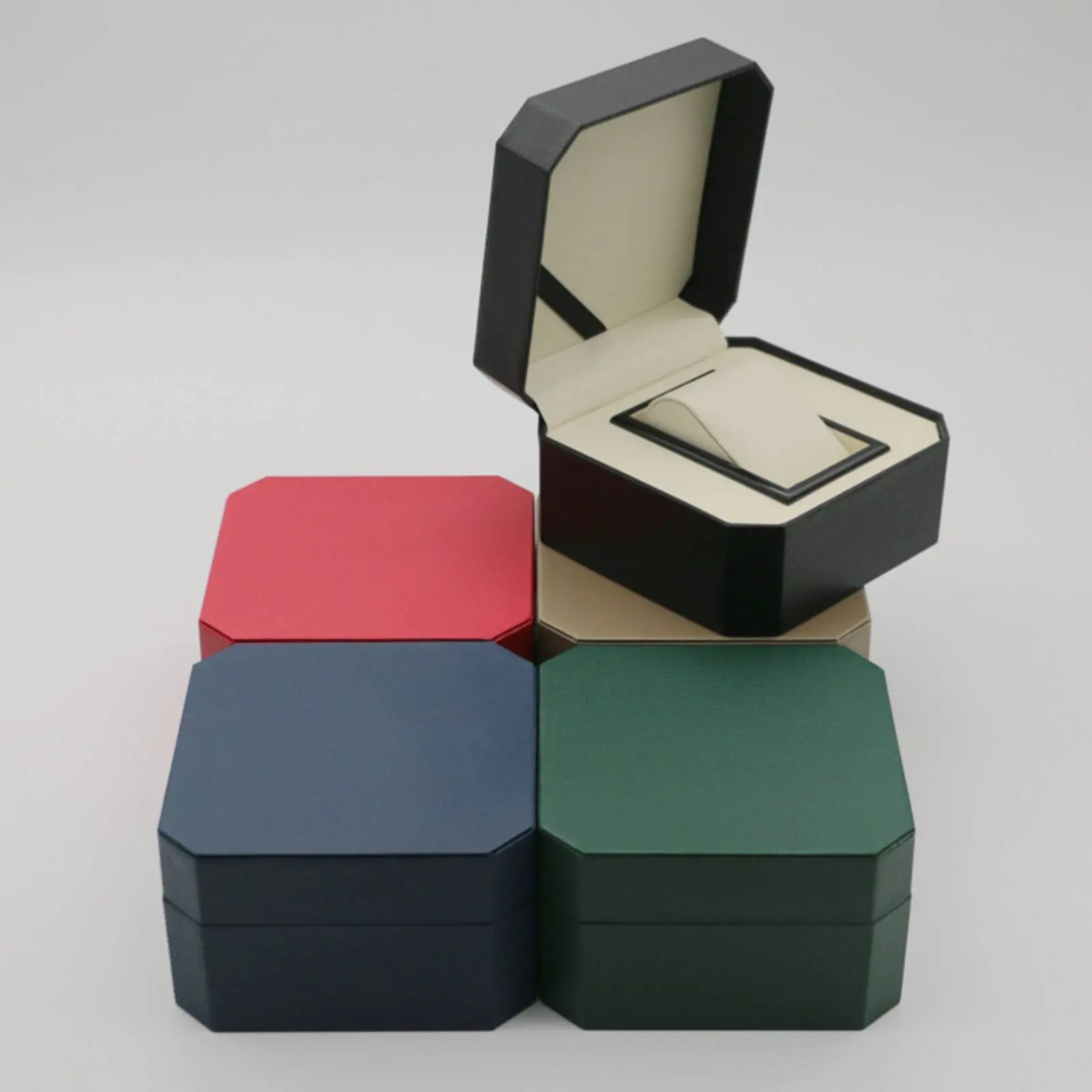 Octagonal Watch Box Jewelry Storage Flip Lid Watch Box Soft Soft Interior