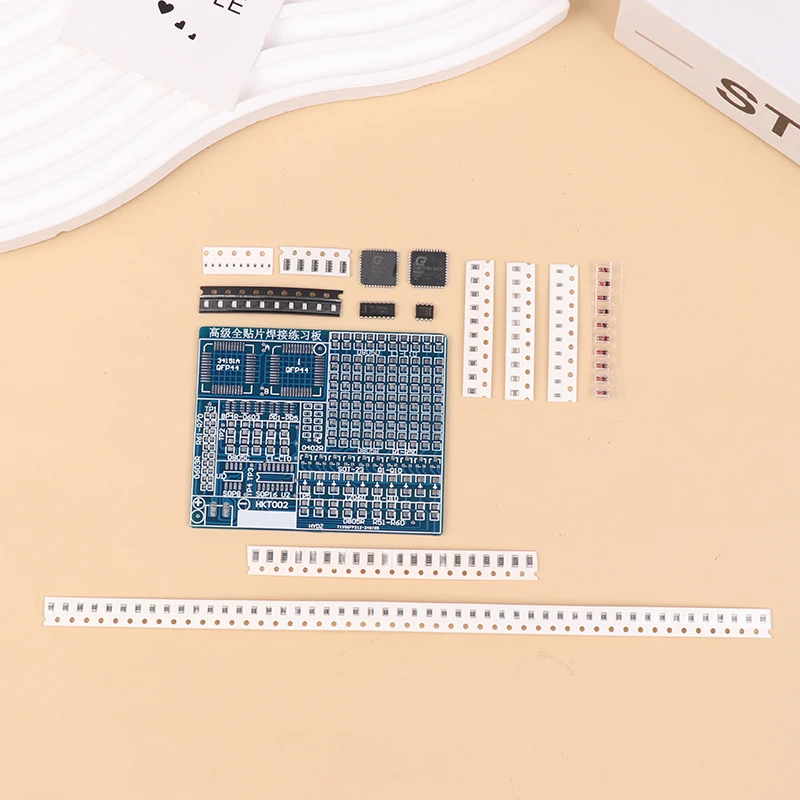 ชุดอุปกรณ์อิเล็กทรอนิกส์สำหรับฝึกหัดทำบอร์ดบัดกรีชิ้นส่วน SMD/SMT