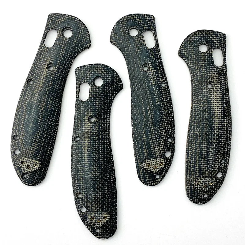 Imagem -03 - Micarta Material Folding Knife Scales Handle Patches com Eixos para Benchmade Griptilian 551 550 Facas Faça Você Mesmo Make Acessórios