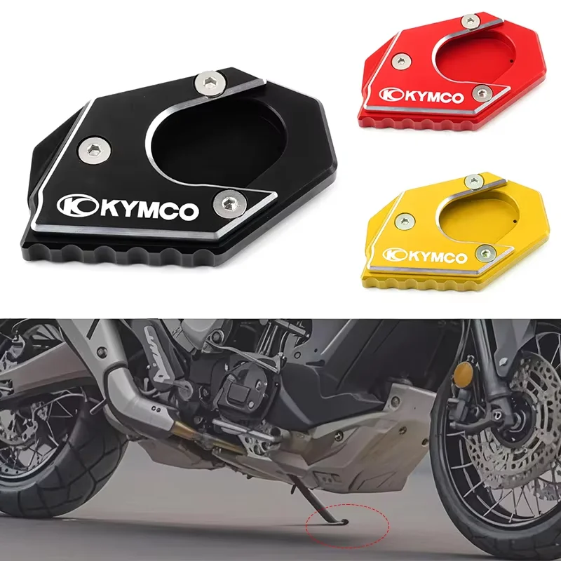 

For KYMCO Xciting 250 300 400 CT250 CT300 S350 CNC Motorcycle Accessories Side Stand Enlarger Plate Kickstand Extension Suppport