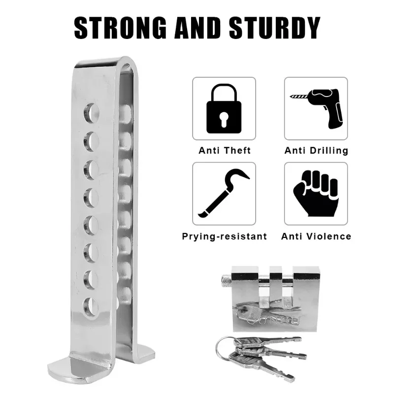 Universal Car Clutch Lock Throttle Accelerator Security Anti-Theft Tool Steel Stainless Car Accessories Auto Brake Pedal Lock