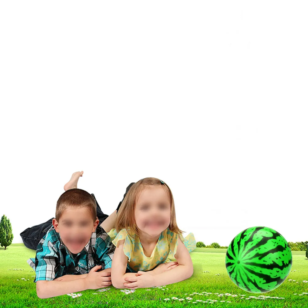 10Pcs Watermelon Shape Inflatable Ball Bright Colors for Beach Lake Pool Outdoor Entertainment Watermelon Shape Ball