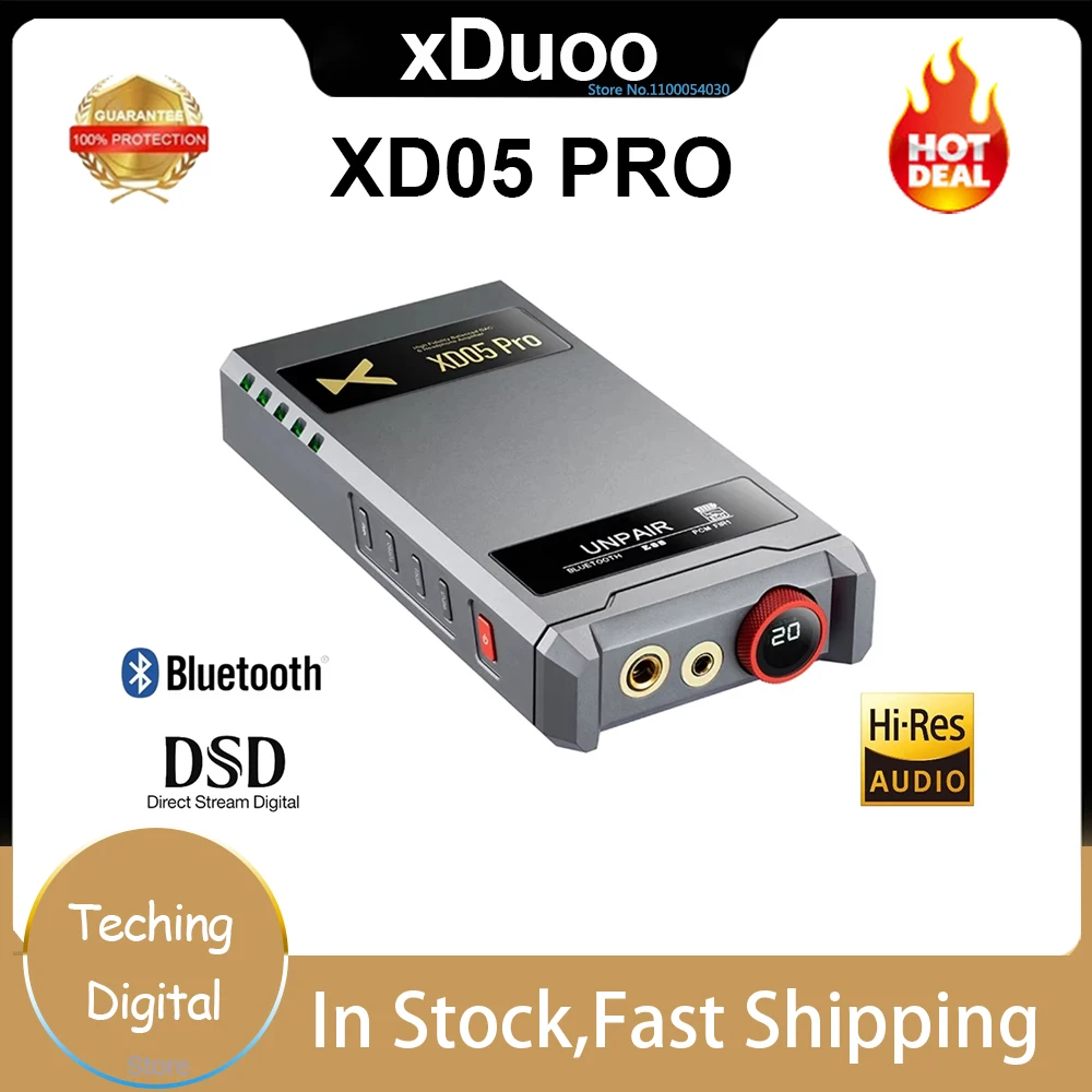 XDuoo XD05 Pro/XD-05 Флагманский ЦАП ES9039SPRO Декодер USB Bluetooth Усилитель для наушников Портативный ключ DSD512 4,4 Полностью балансный