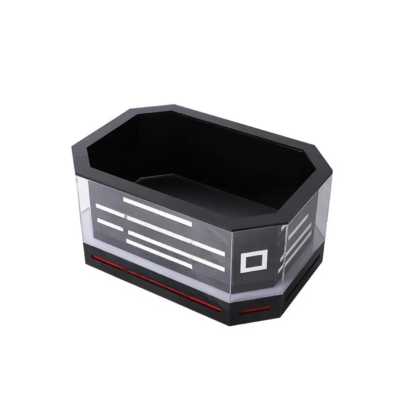 Bar KTV acrylic double-layer luminous ice bucket LED champagne red wine bucket foreign wine basket 6 pcs rechargeable wine