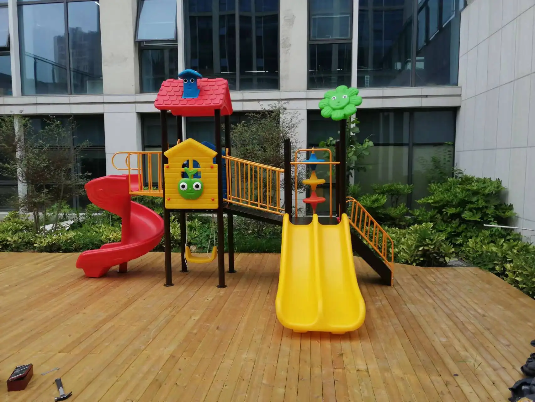 kids toy slide baby outdoor games swing kindergarten sets children's plastic child children playground indoor garden large B4