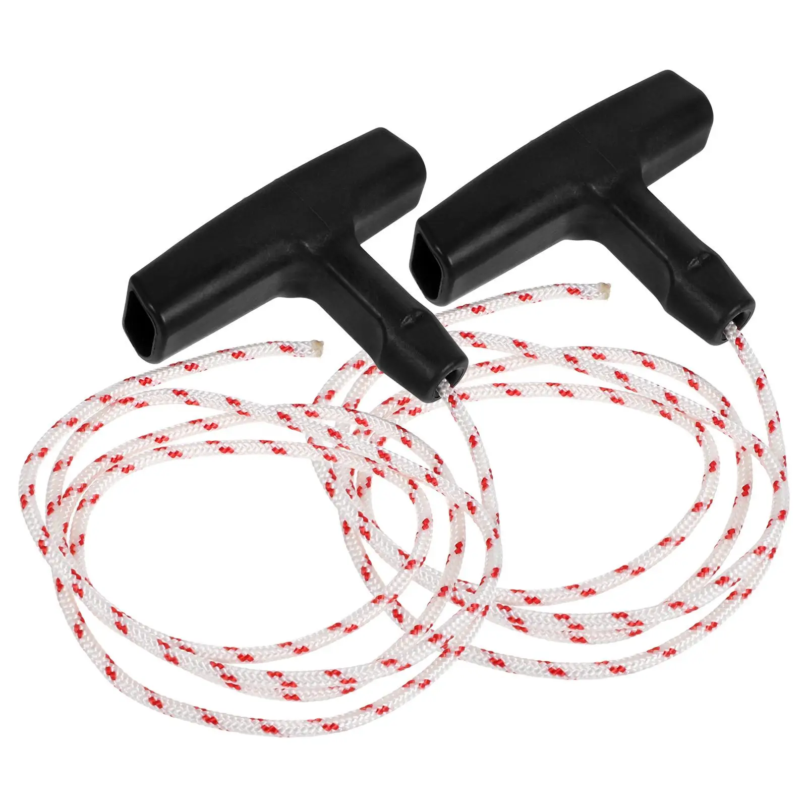 

2pcs Starter Handle Rope Lawn Mower Pull Starter Gasoline Engine Handle Rope Garden Tools Power Tool Accessories Trimmer Part