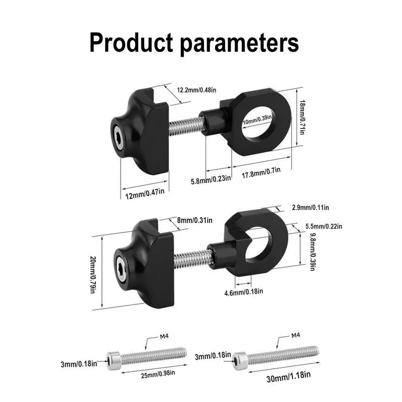 أداة ضبط التوتر لسلسلة الدراجة، جهاز تثبيت ركوب الدراجات المحمول للنساء والرجال لتحسين سلامة ركوب الدراجات