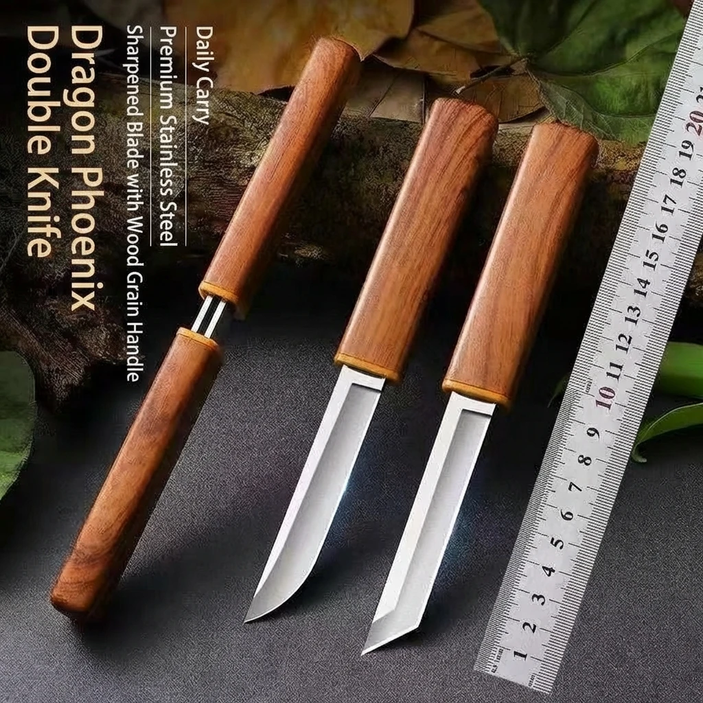 Cuchillo doble 2 en 1, cuchill - Camp Knife Multi reseña y precio
