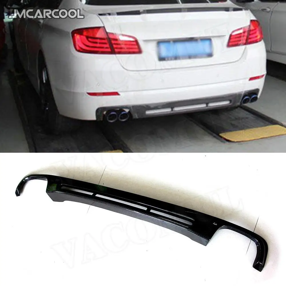 

Carbon Fiber Rear Bumper Diffuser Lip Spoiler for BMW 5 Series F10 F18 2012-2017 Rear Bumper Extension Car Styling