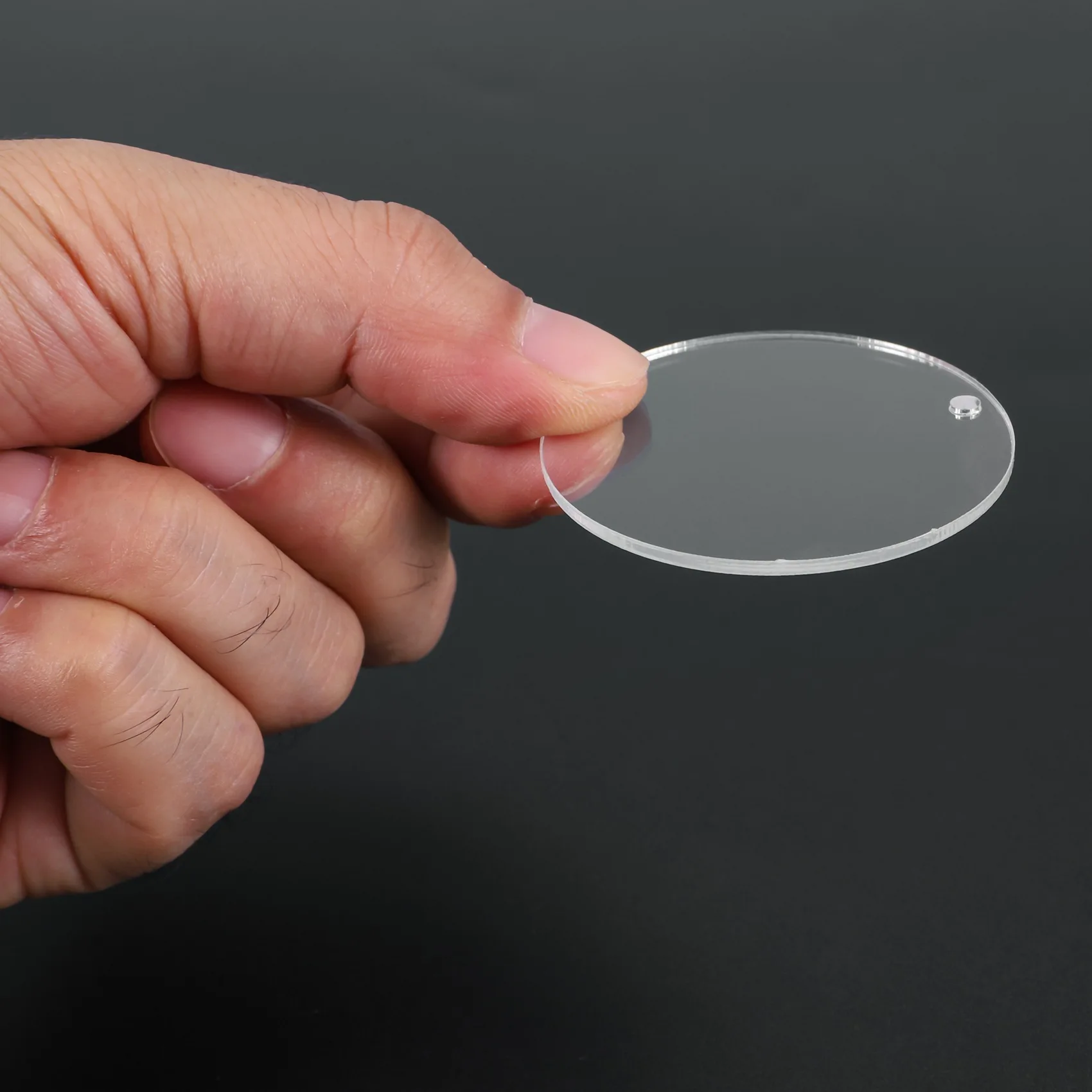 

A95D-150 Pcs Round Acrylic Keychain Blanks 2 Inches Clear Acrylic Circles Discs Transparent For DIY Keychain Craft Project