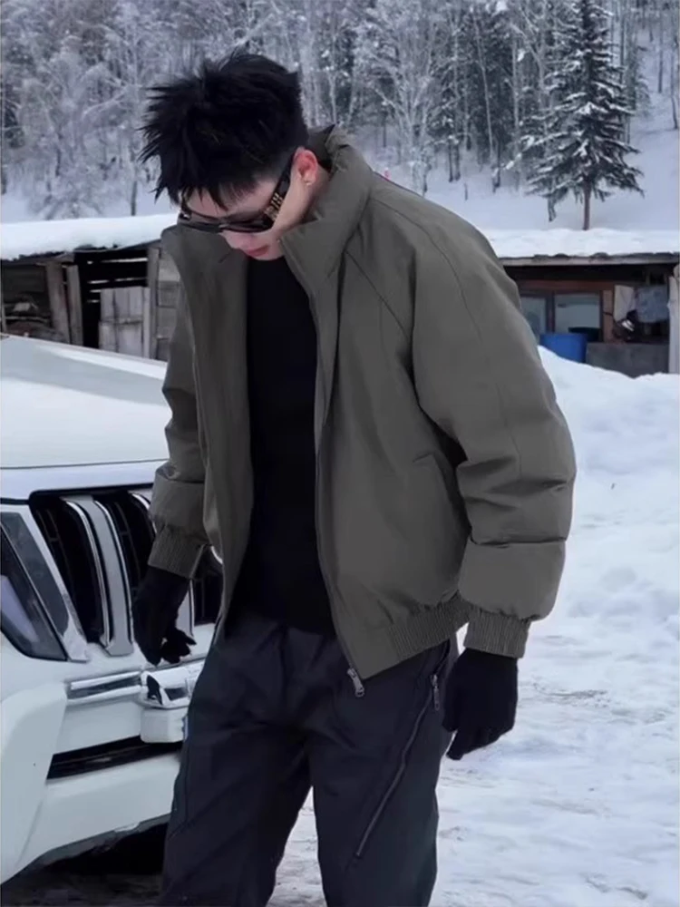 

Cleanfit Men's ort Thiened Cotton Jaet Winter Outdoor Warmth Stand Collar Casual Sle Regular Sve Long Sve Pure ...