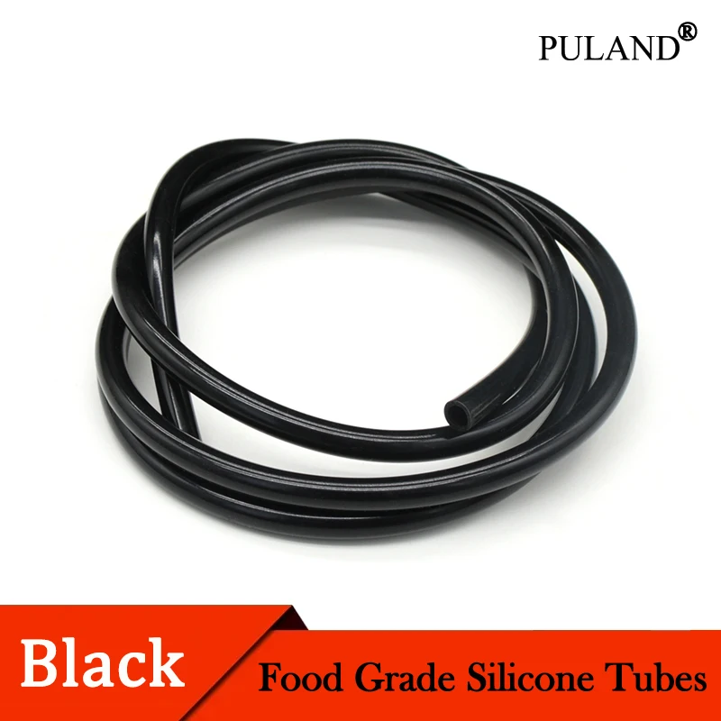 

1~10M Black Silicone Tube Food Grade Rubber Hose ID 0.5~32mm x OD 1~38mm Flexible Aquarium Irrigation Pipes Garden Water Hoses