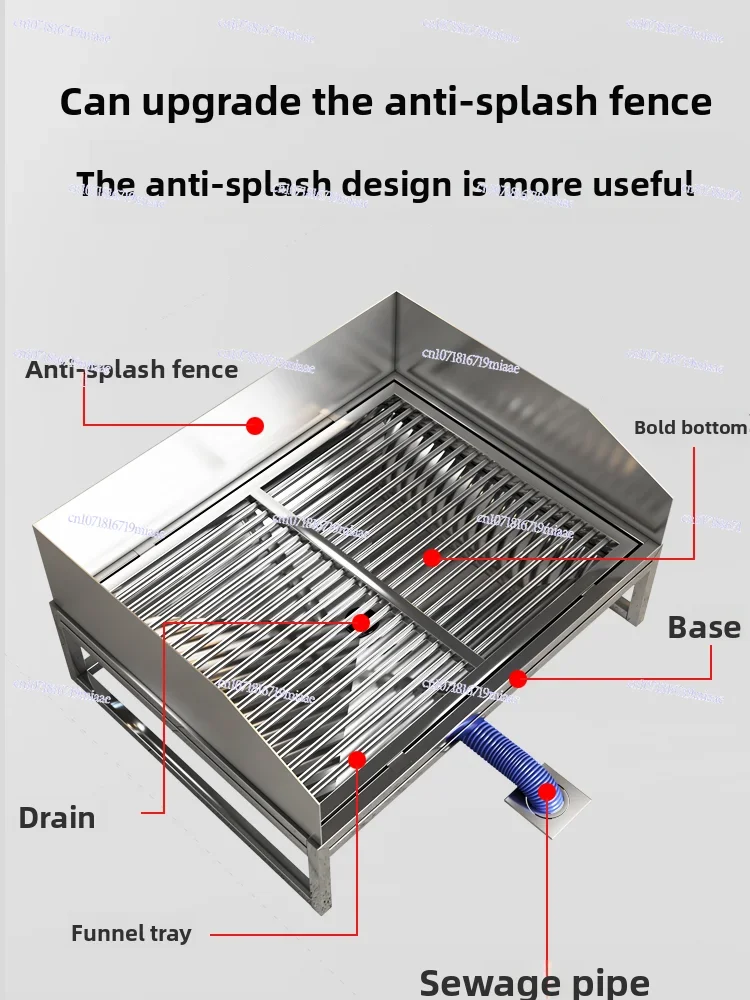Toilet Medium and Large Dogs Can Be Flushed and Drained, Straight To The Sewer, Hot Sales Stainless Steel Full Square Tube Dog