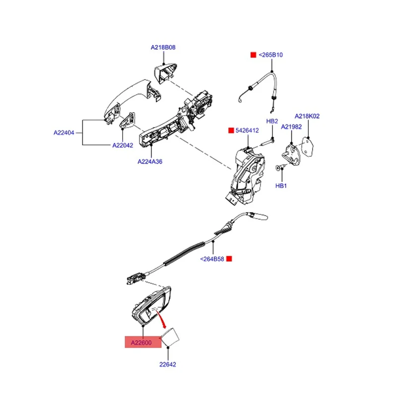 

8A61-A22600 Дляford Fiesta 2009-2014 Размещение в транспортном средстве: Передняя / Задняя / Левая / Правая
