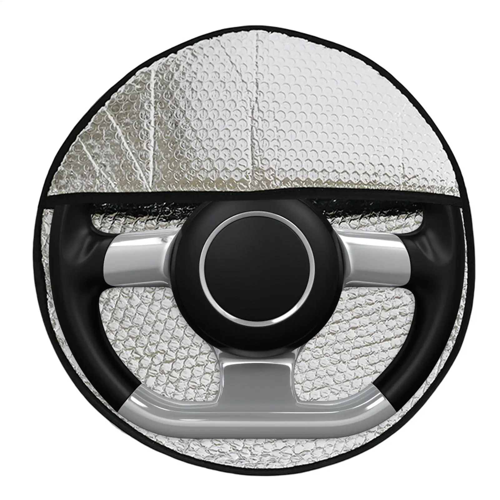 Car Steering Wheel Cover Sunproof Steering Wheel Protector Anti Heat Car Steering Wheel Cover for Most Vehicles
